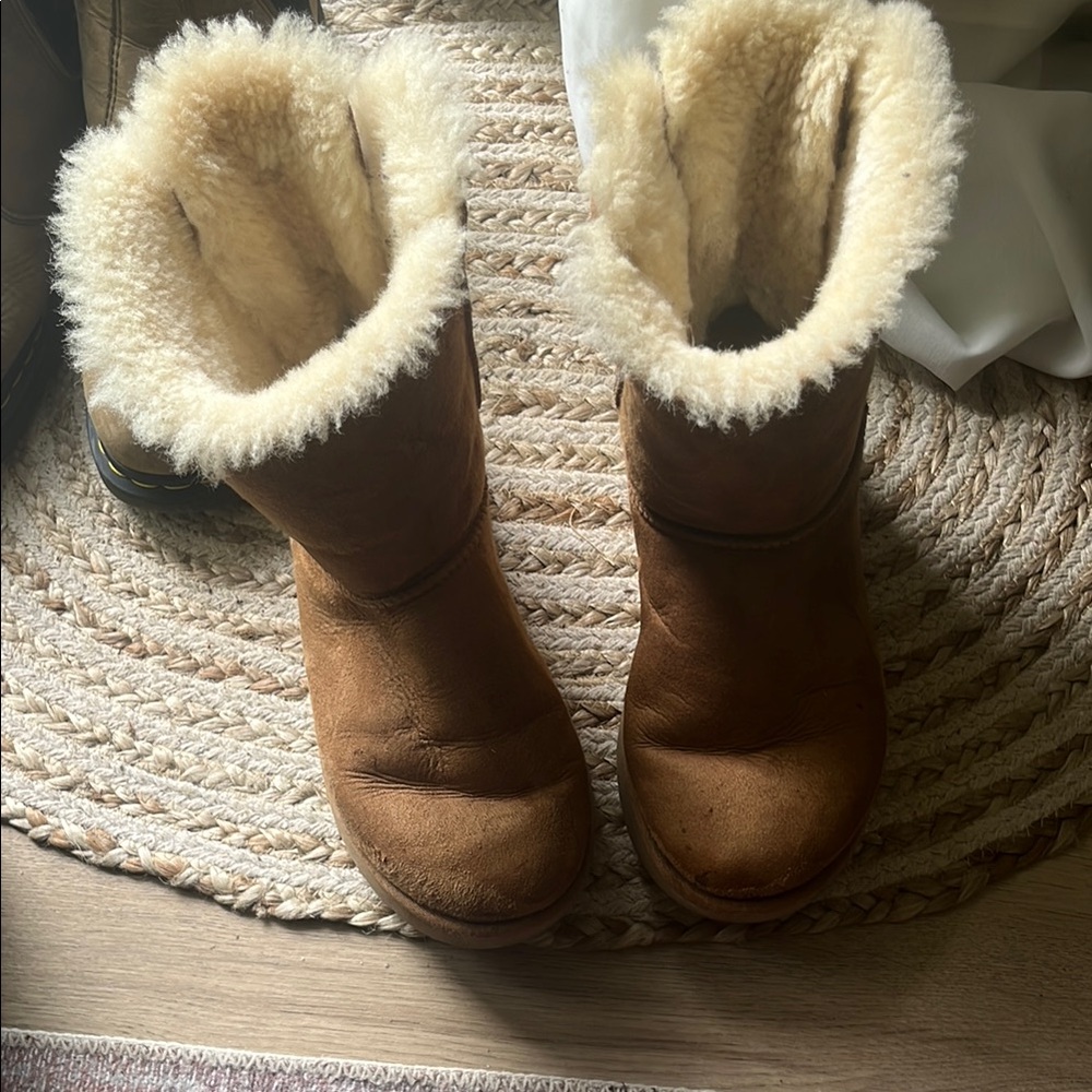 UGG Brown and Cream Winter Boots